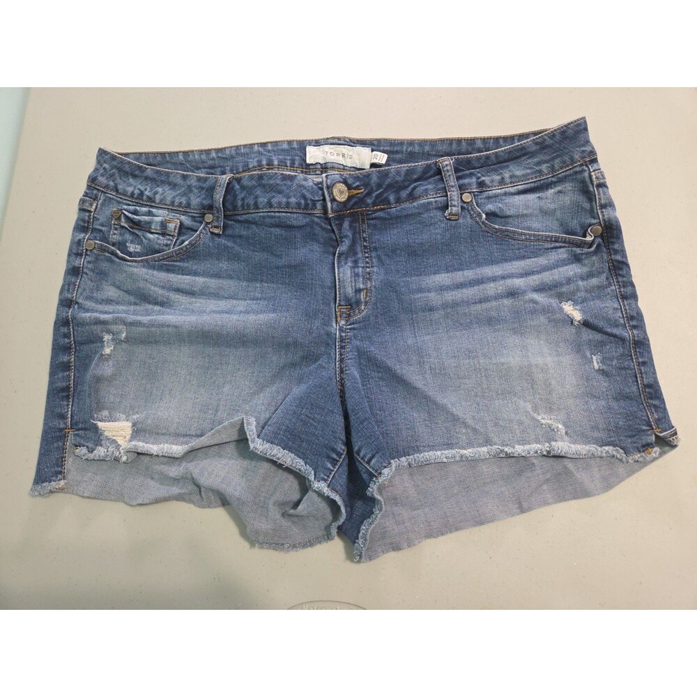 Torrid size 20 plus Size Distressed Jean Shorts